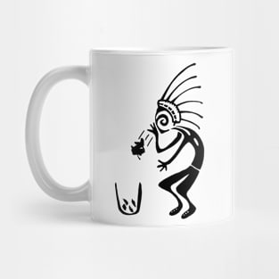 Kokopelli trash black Mug